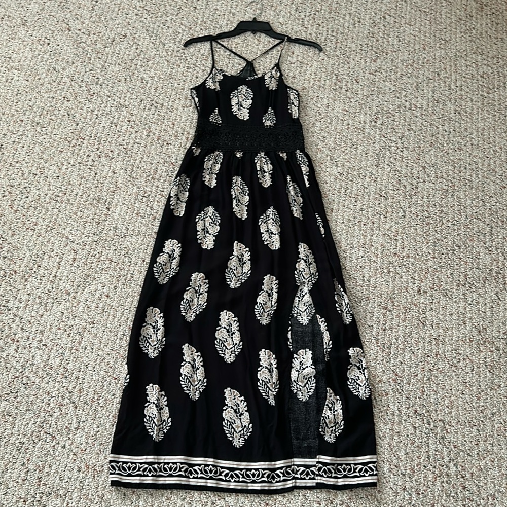 Boho Print High Slit Maxi Dress